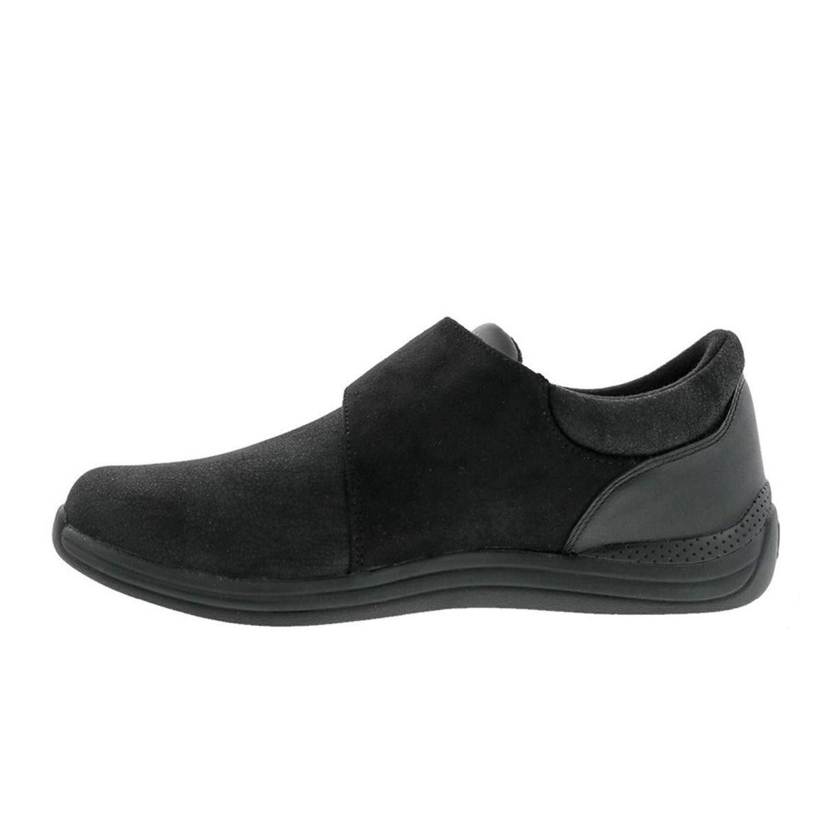 Drew Moonlite Slip On (Women) - Black Stretch Leather Dress-Casual - Slip On - The Heel Shoe Fitters
