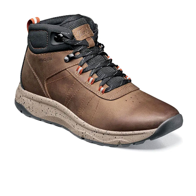 Florsheim Tread Lite Plain Toe Hiker Boot (Men) - Brown Crazy Horse Athletic - Hiking - Mid - The Heel Shoe Fitters