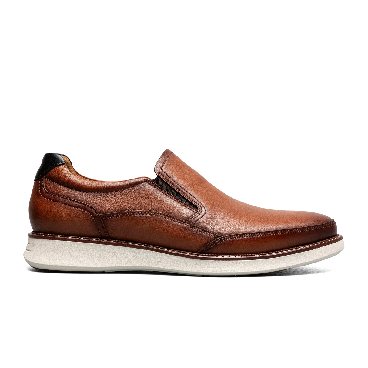 Florsheim Launch Moc Toe Slip On (Men) - Cognac Multi Dress-Casual - Slip On - The Heel Shoe Fitters