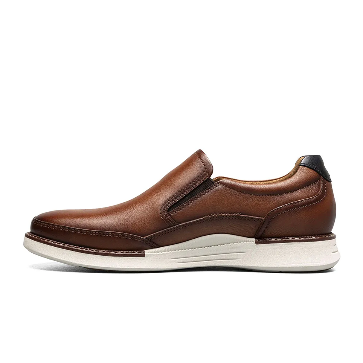 Florsheim Launch Moc Toe Slip On (Men) - Cognac Multi Dress-Casual - Slip On - The Heel Shoe Fitters