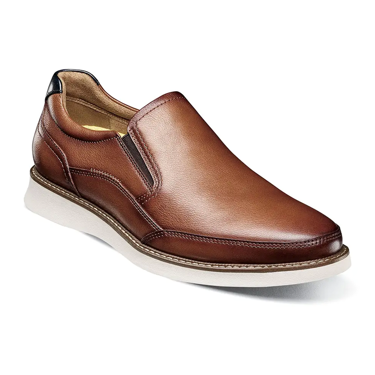 Florsheim Launch Moc Toe Slip On (Men) - Cognac Multi Dress-Casual - Slip On - The Heel Shoe Fitters