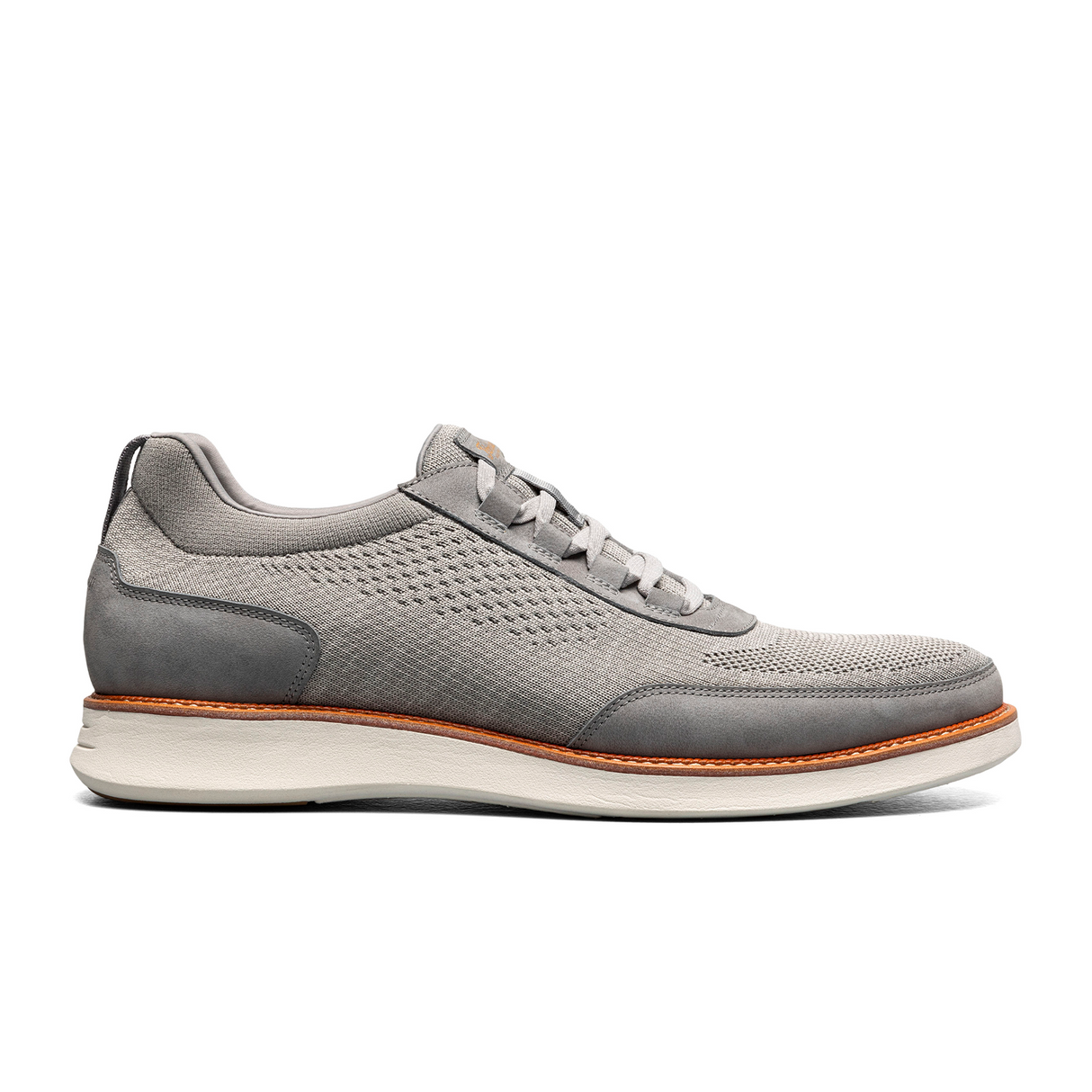Florsheim Launch Knit Elastic Lace Slip On (Men) - Gray Athletic - Casual - Slip On - The Heel Shoe Fitters