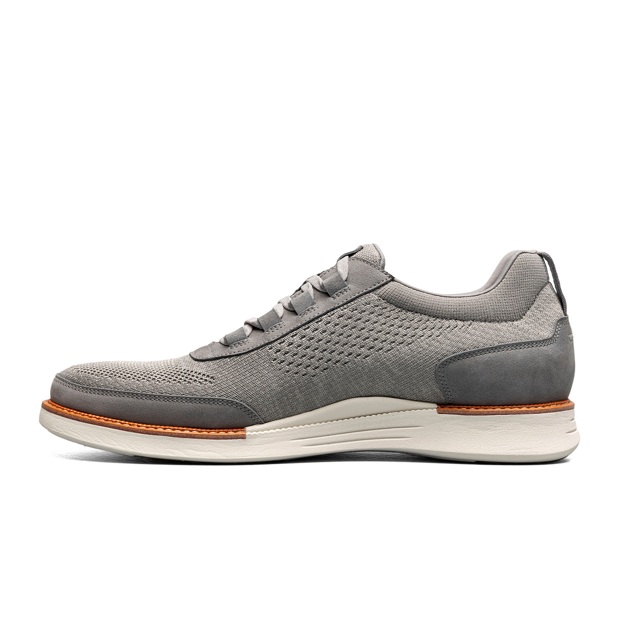 Florsheim Launch Knit Elastic Lace Slip On (Men) - Gray Athletic - Casual - Slip On - The Heel Shoe Fitters