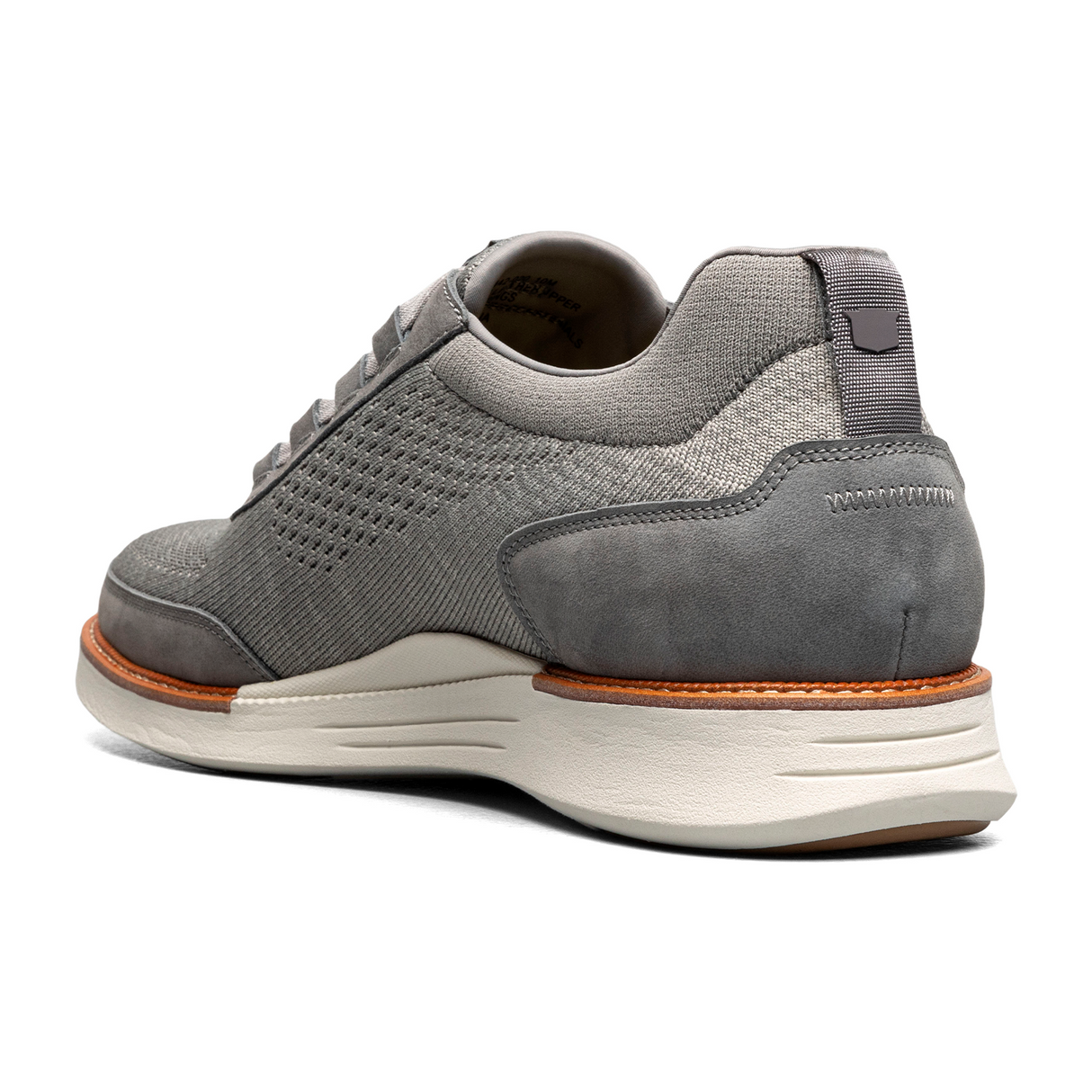 Florsheim Launch Knit Elastic Lace Slip On (Men) - Gray Athletic - Casual - Slip On - The Heel Shoe Fitters