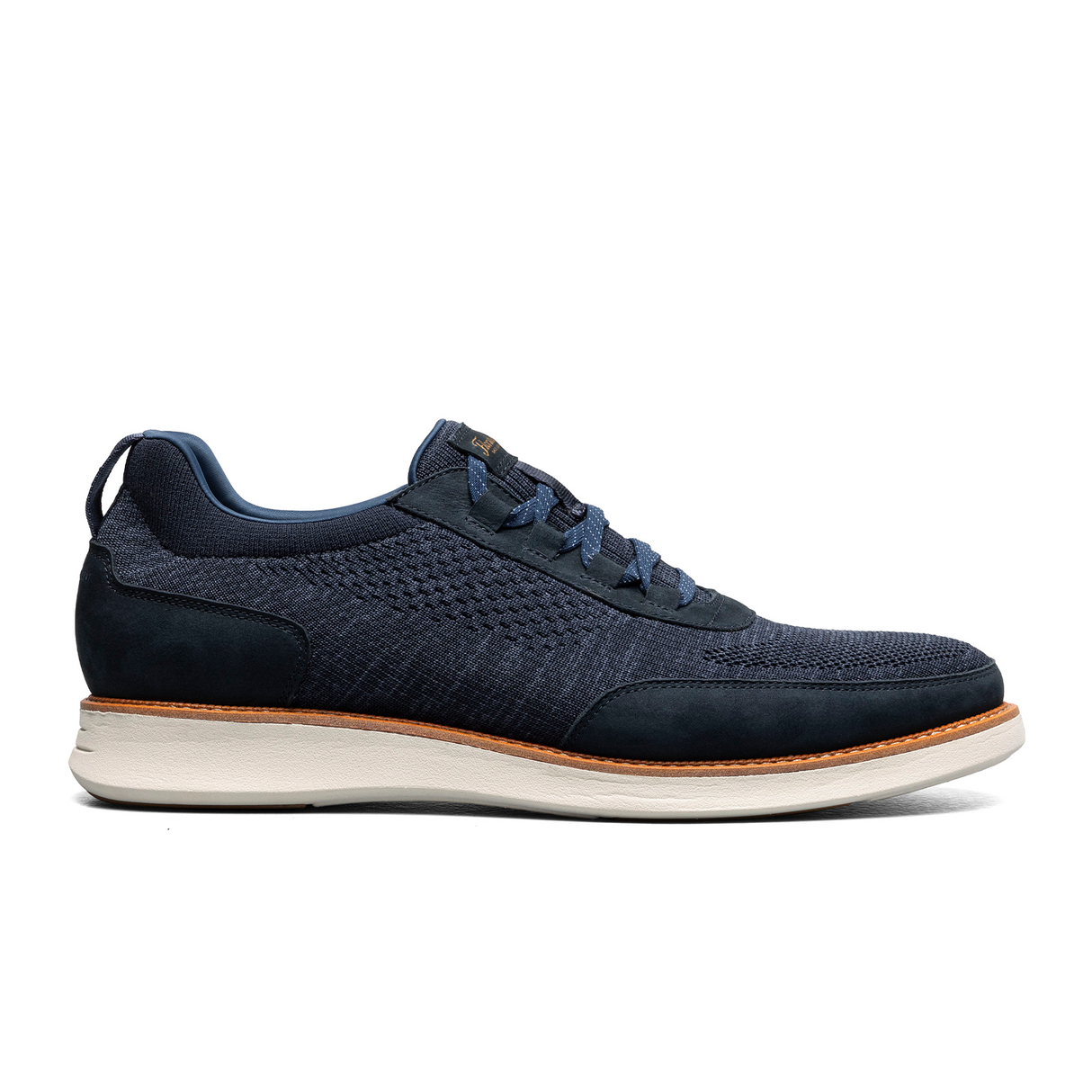 Florsheim Launch Knit Elastic Lace Slip On (Men) - Navy Athletic - Casual - Slip On - The Heel Shoe Fitters