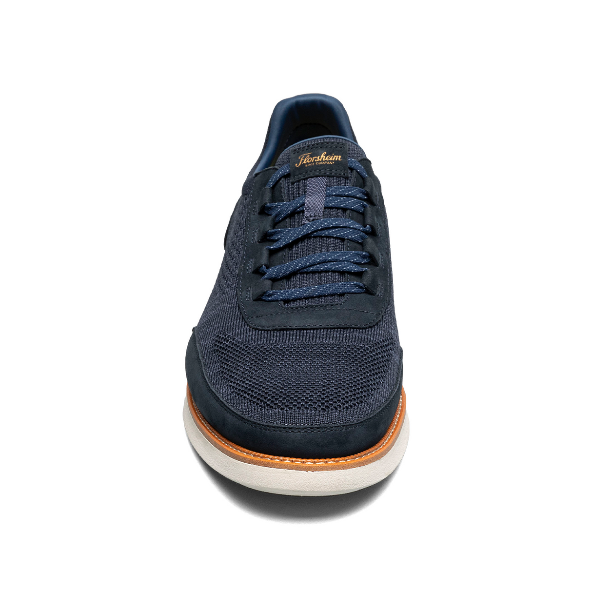 Florsheim Launch Knit Elastic Lace Slip On (Men) - Navy Athletic - Casual - Slip On - The Heel Shoe Fitters