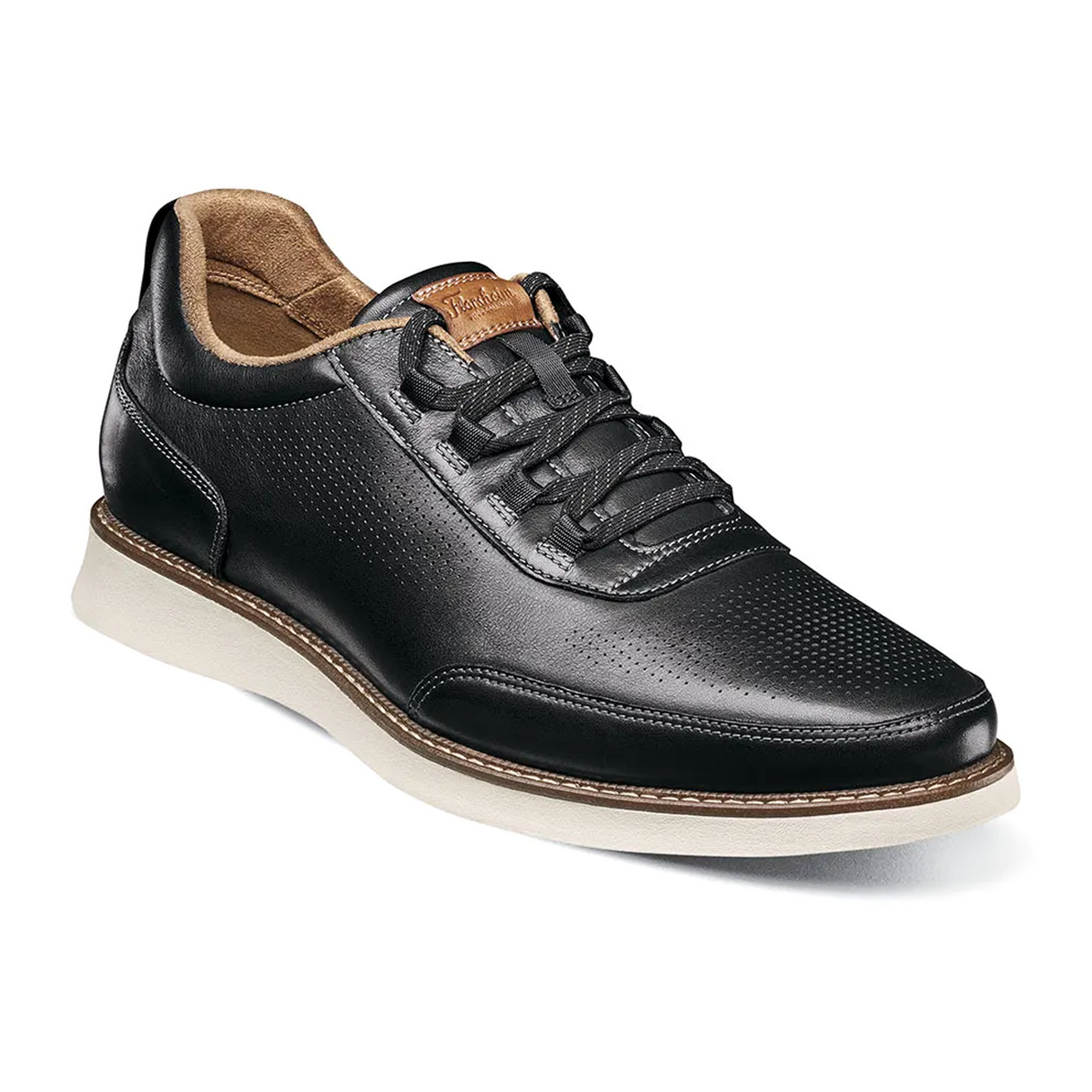 Florsheim Launch Elastic Lace Slip On (Men) - Black Multi Dress-Casual - Slip On - The Heel Shoe Fitters