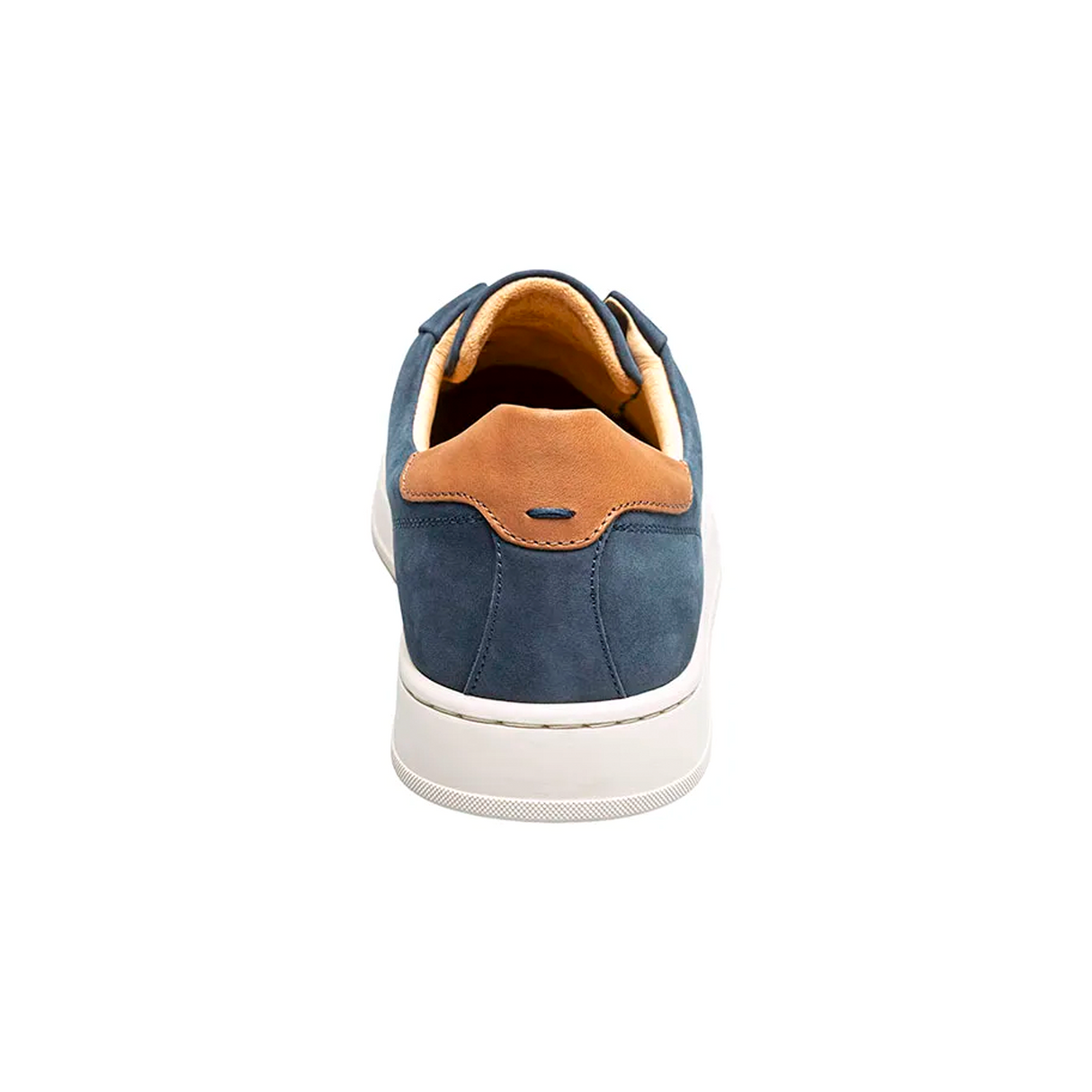 Florsheim Monopoli Elastic Lace To Toe Sneaker (Men) - Navy Nubuck/Cognac Smooth w/White Sole Athletic - Casual - Lace Up - The Heel Shoe Fitters