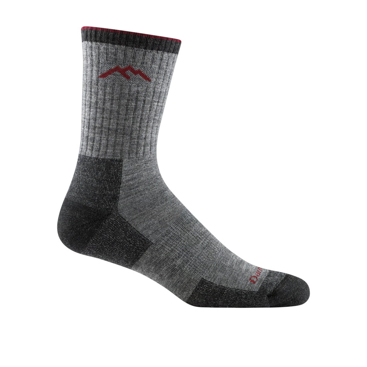 Darn Tough Hiker Midweight Micro Crew Sock with Cushion (Men) - Charcoal Accessories - Socks - Performance - The Heel Shoe Fitters