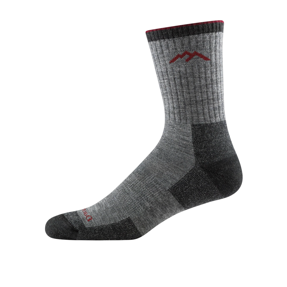 Darn Tough Hiker Midweight Micro Crew Sock with Cushion (Men) - Charcoal Accessories - Socks - Performance - The Heel Shoe Fitters