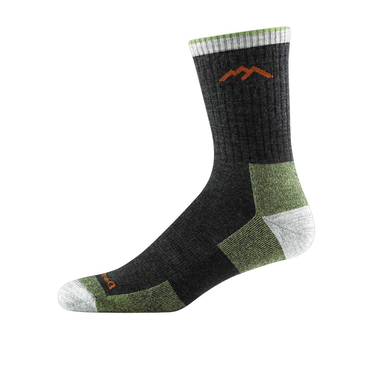 Darn Tough Hiker Midweight Micro Crew Sock with Cushion (Men) - Lime Accessories - Socks - Performance - The Heel Shoe Fitters