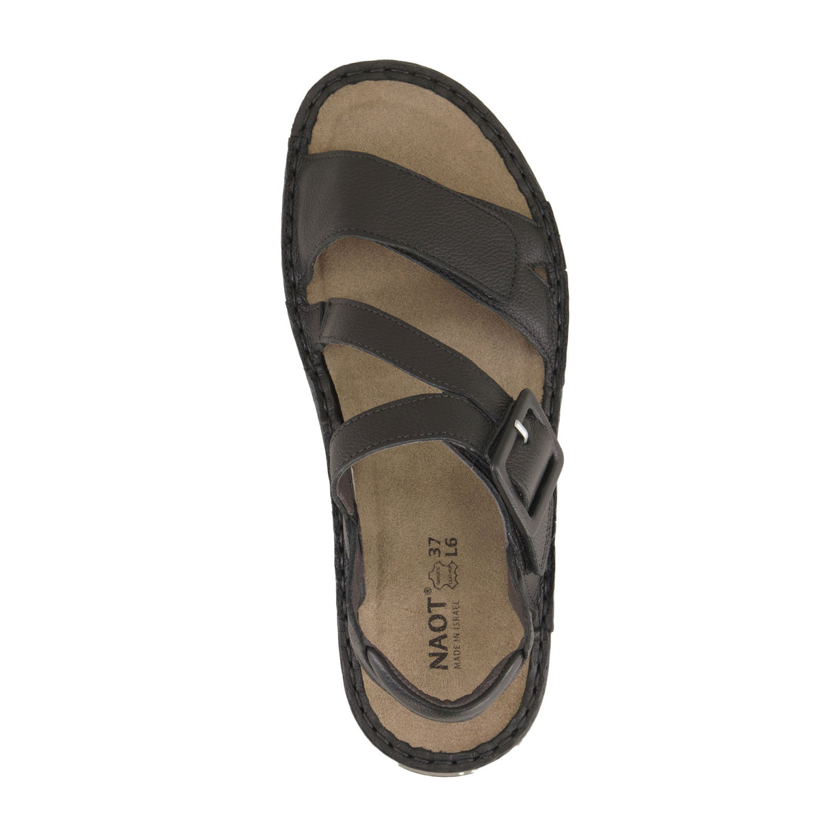 Naot Castelo Backstrap Sandal (Women) - Soft Black Leather Sandal - Backstrap - The Heel Shoe Fitters