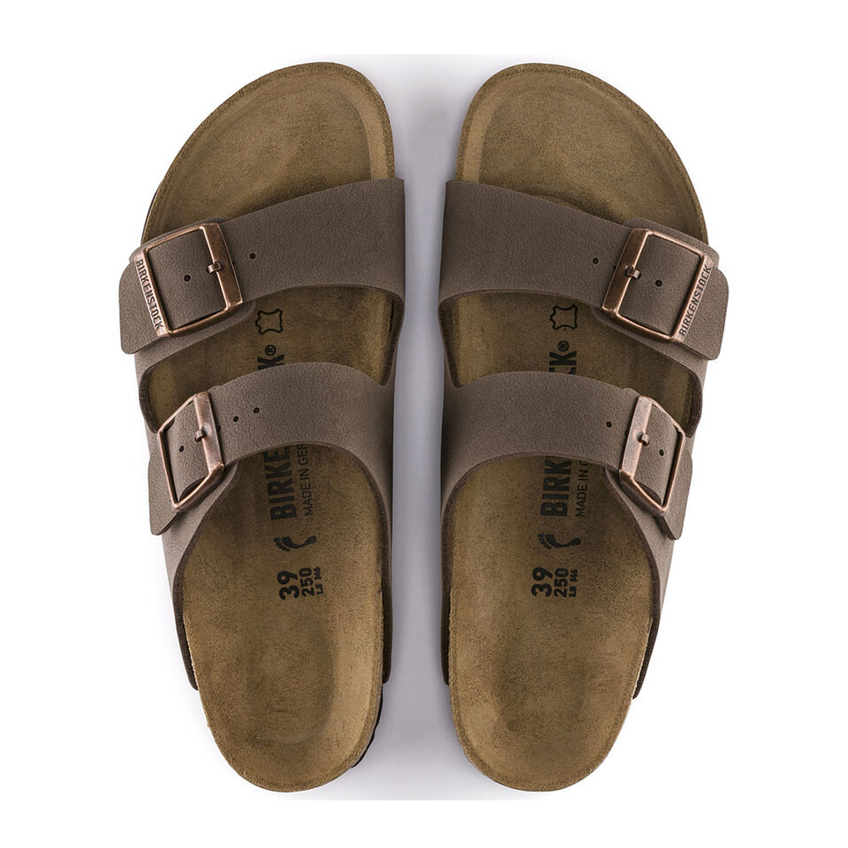 Birkenstock Arizona Slide Sandal (Unisex) - Mocha Birkibuc Sandal - Slide - The Heel Shoe Fitters