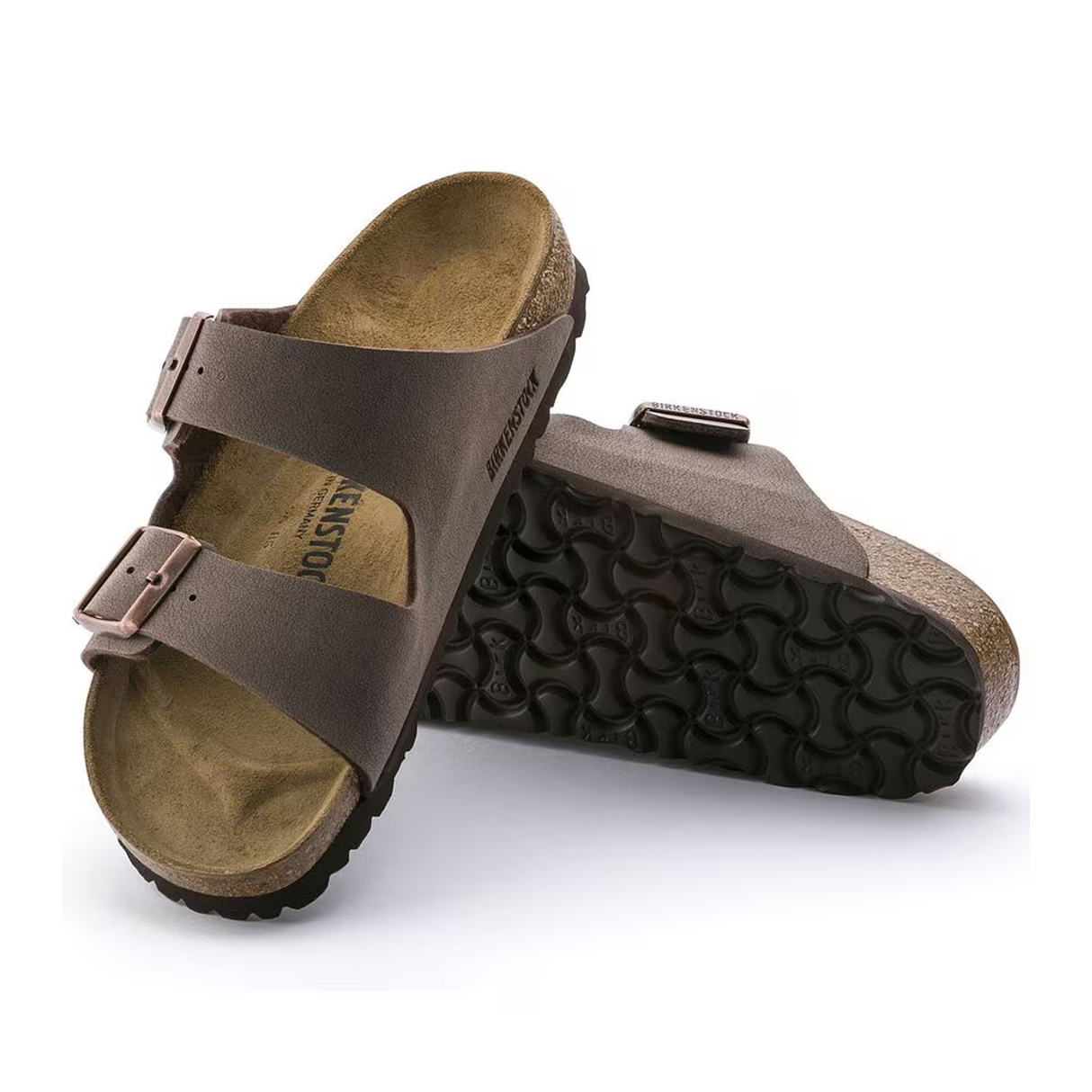 Birkenstock Arizona Slide Sandal (Unisex) - Mocha Birkibuc Sandal - Slide - The Heel Shoe Fitters