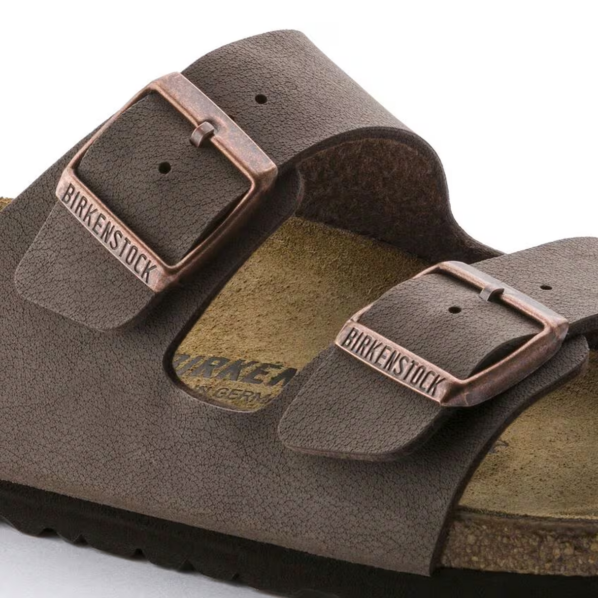 Birkenstock Arizona Slide Sandal (Unisex) - Mocha Birkibuc Sandal - Slide - The Heel Shoe Fitters