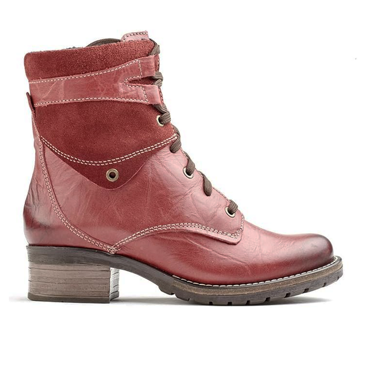 Dromedaris Kara Suede Mid Boot (Women) - Red Boots - Fashion - Mid Boot - The Heel Shoe Fitters
