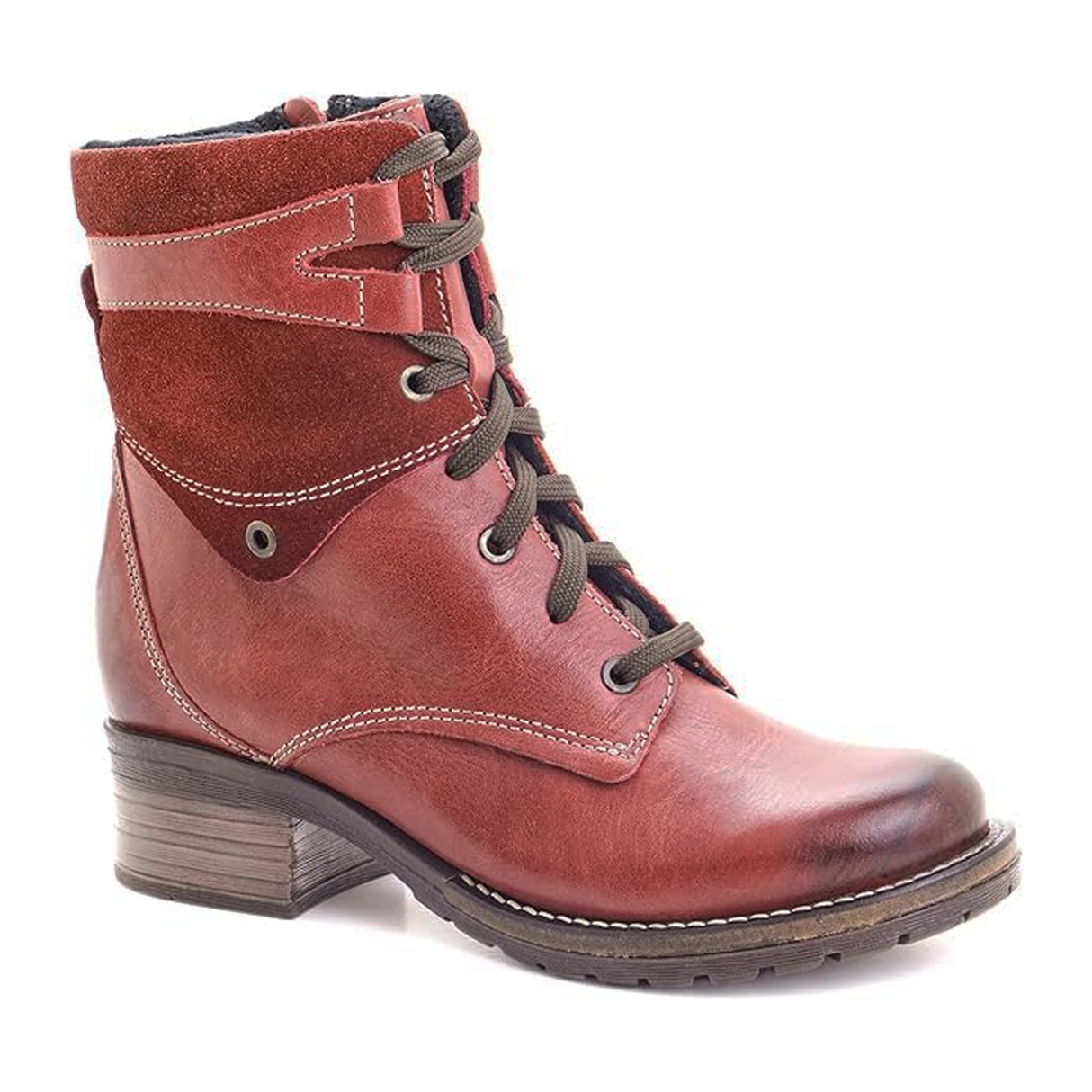 Dromedaris Kara Suede Mid Boot (Women) - Red Boots - Fashion - Mid Boot - The Heel Shoe Fitters