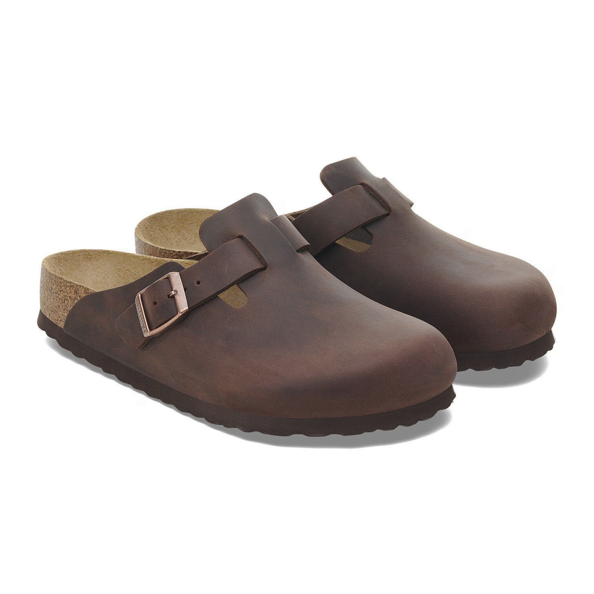 Birkenstock Boston Soft Footbed Narrow Clog (Unisex) - Habana Oiled Leather Dress-Casual - Clogs & Mules - The Heel Shoe Fitters