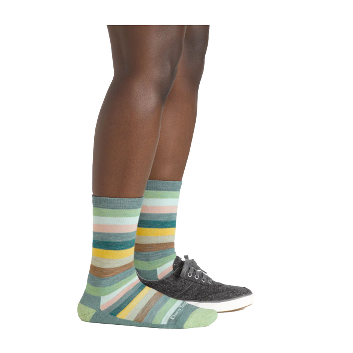 Darn Tough Mystic Stripe Lightweight Crew Sock with Cushion (Women) - Seafoam Accessories - Socks - Lifestyle - The Heel Shoe Fitters