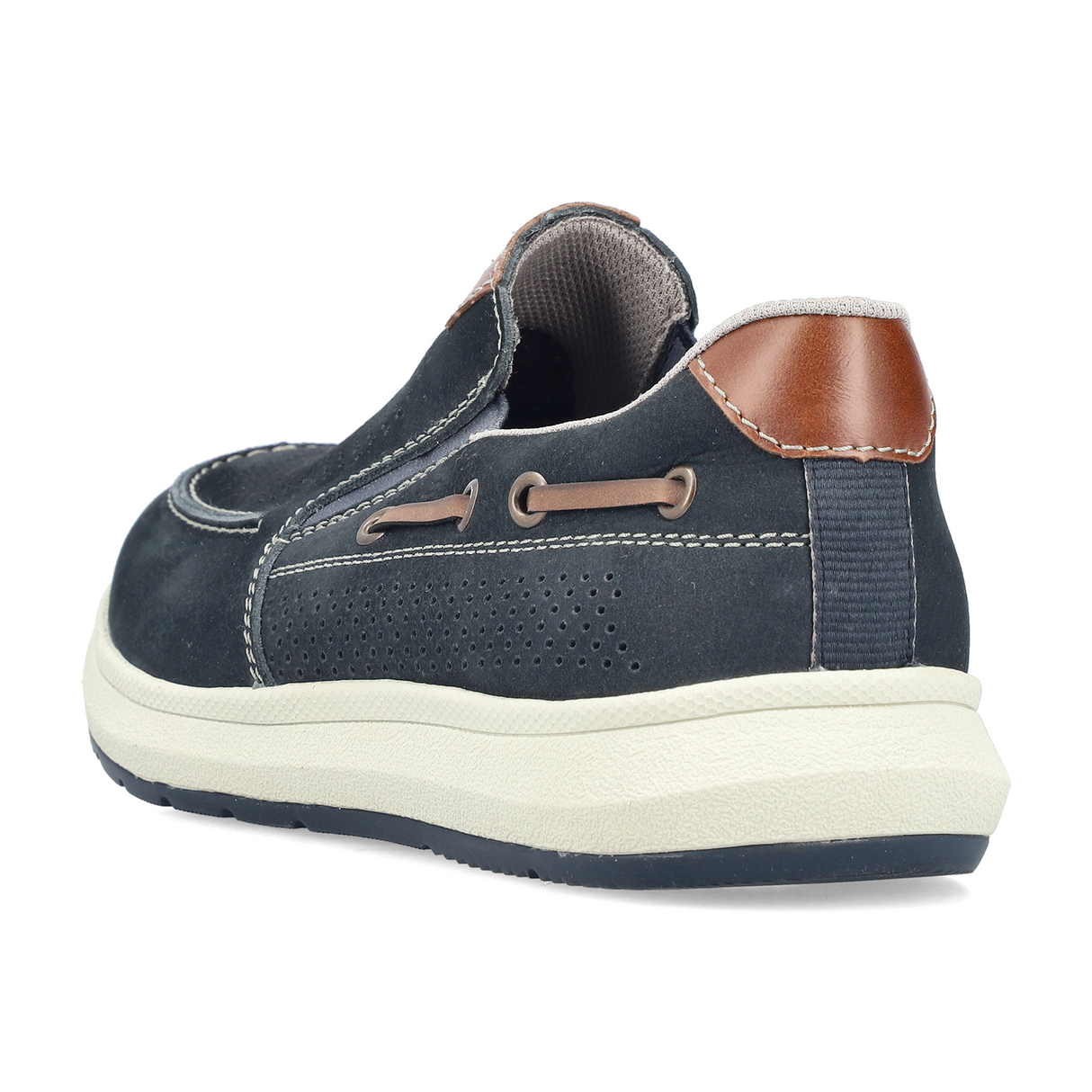 Rieker Reinhard 68 Slip On (Men) - Pazifik/Amaretto Dress-Casual - Slip On - The Heel Shoe Fitters