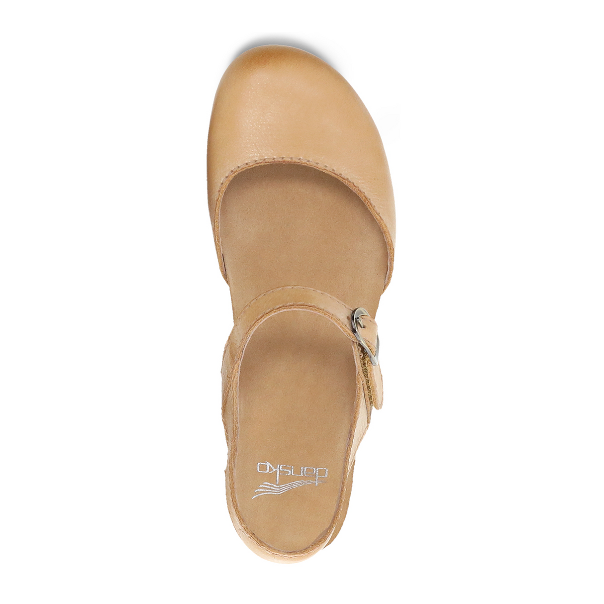 Dansko Tiffani Wedge Sandal (Women) - Tan Milled Burnished Sandal - Heel/Wedge - The Heel Shoe Fitters