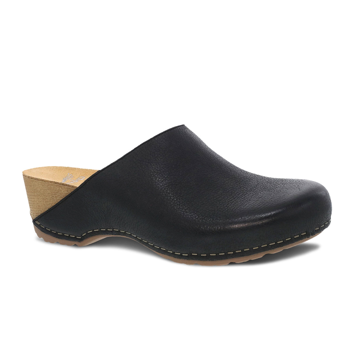 Dansko Talulah Clog (Women) - Black Milled Burnished Dress-Casual - Clogs & Mules - The Heel Shoe Fitters
