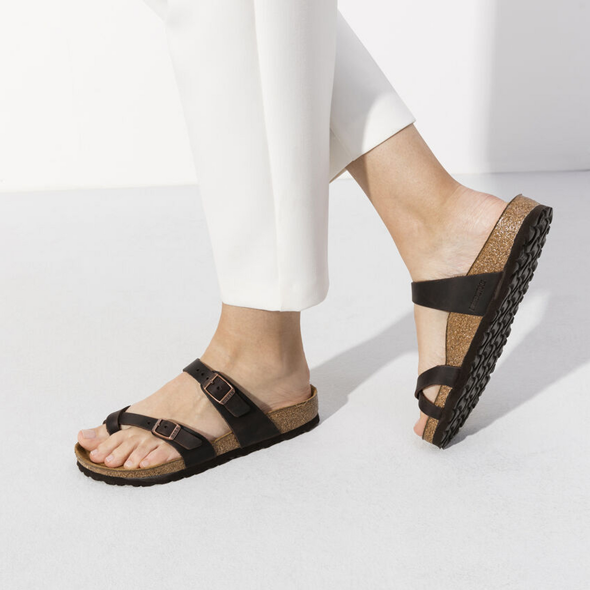 Birkenstock Mayari Sandal (Women) - Habana Oiled Leather Sandal - Thong - The Heel Shoe Fitters