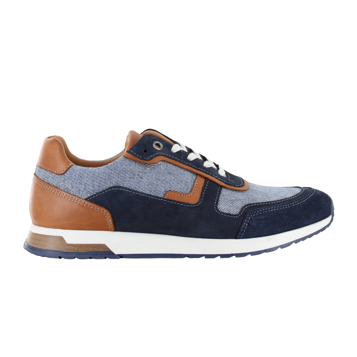 Naot Boost Sneaker (Men) - Blue/Brown Combo