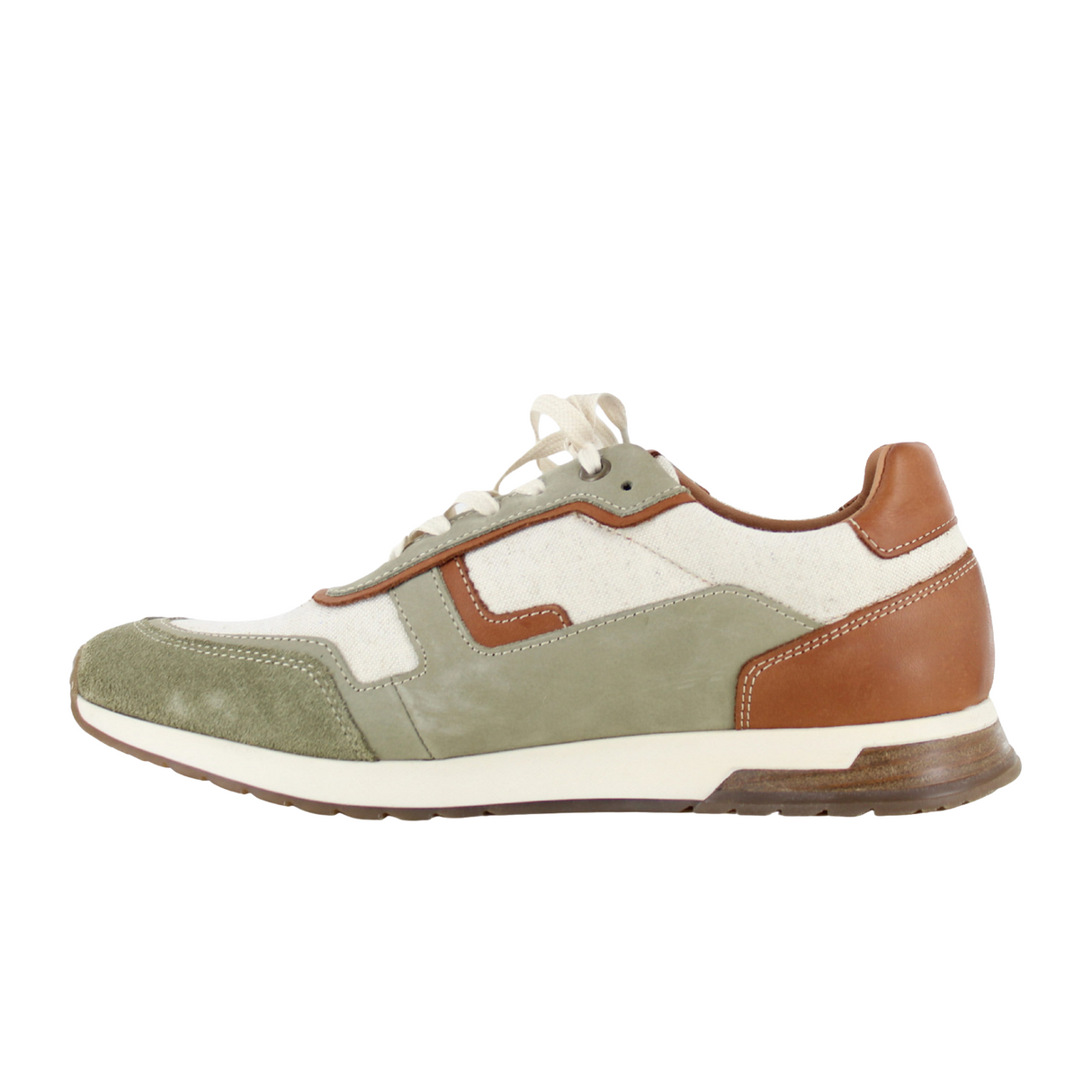Naot Boost Sneaker (Men) - Green/Khaki Combo