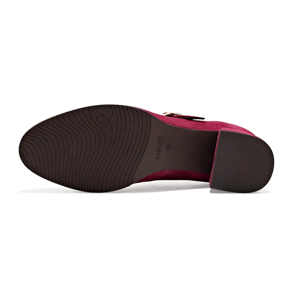 Naot Simile Mary Jane Heel (Women) - Port Suede Dress-Casual - Heels - The Heel Shoe Fitters