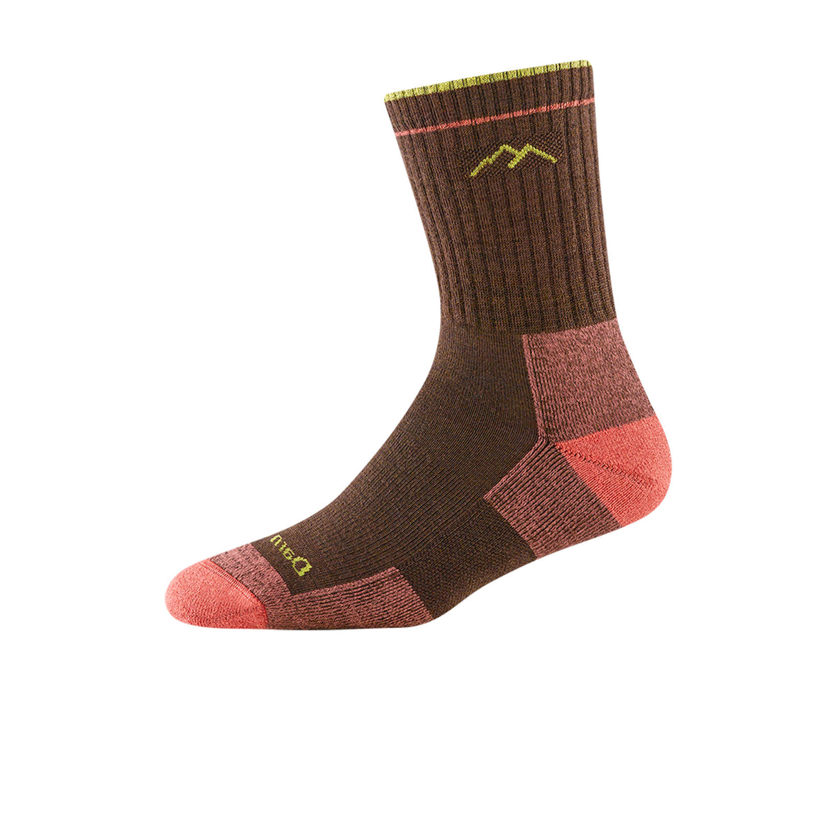 Darn Tough Hiker Midweight Micro Crew Sock with Cushion (Women) - Earth Accessories - Socks - Performance - The Heel Shoe Fitters