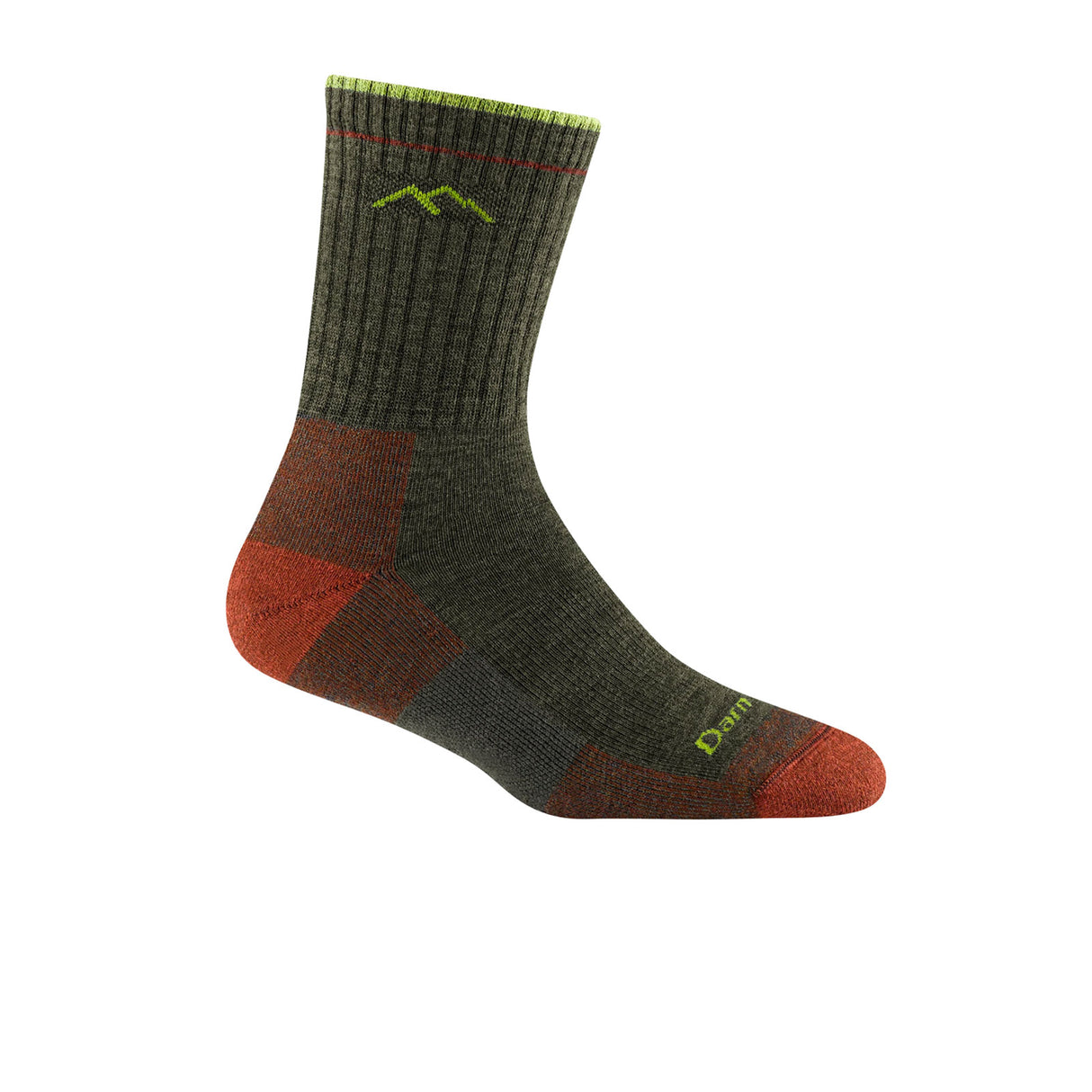 Darn Tough Hiker Midweight Micro Crew Sock with Cushion (Women) - Forest Accessories - Socks - Performance - The Heel Shoe Fitters