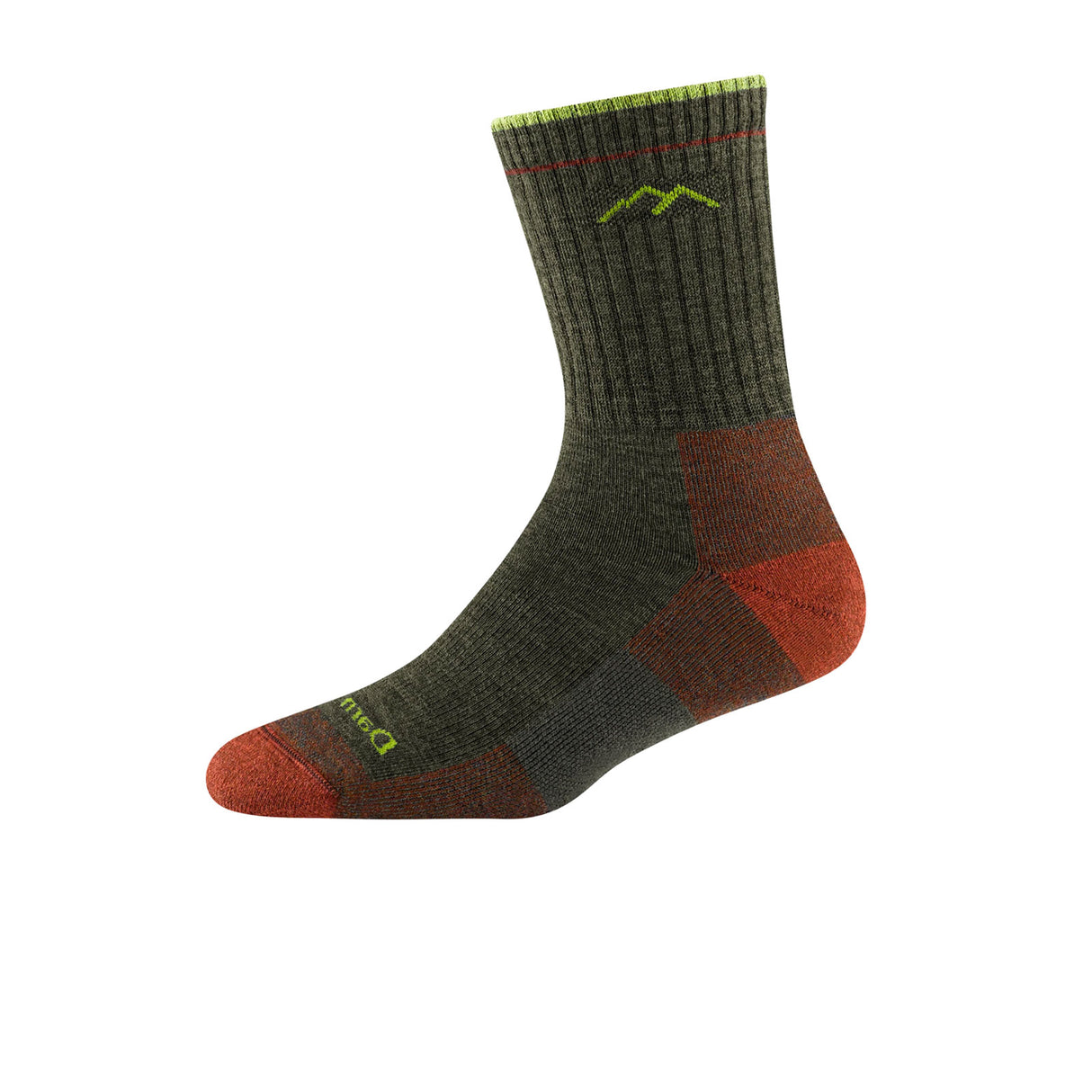 Darn Tough Hiker Midweight Micro Crew Sock with Cushion (Women) - Forest Accessories - Socks - Performance - The Heel Shoe Fitters