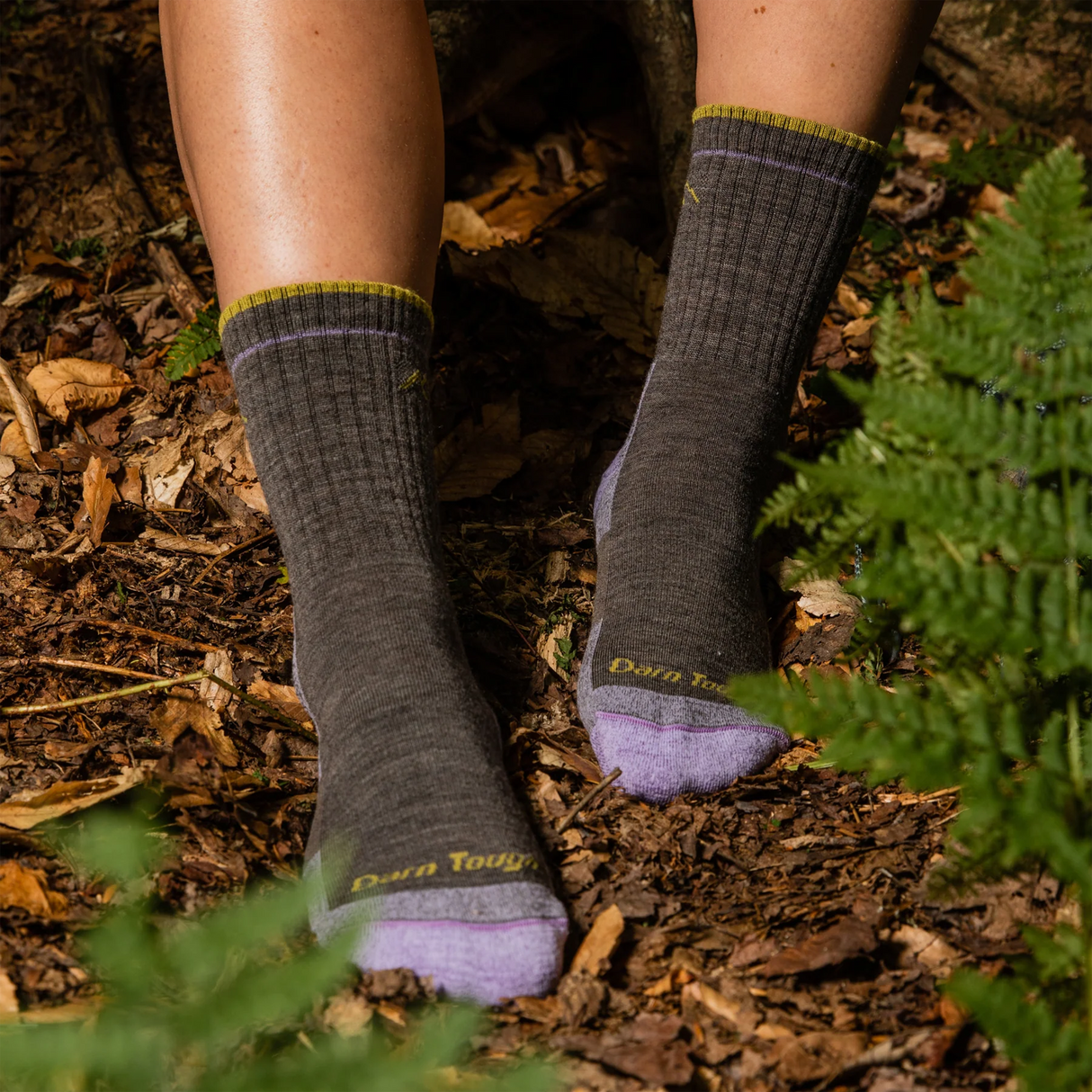 Darn Tough Hiker Midweight Micro Crew Sock with Cushion (Women) - Taupe Accessories - Socks - Performance - The Heel Shoe Fitters