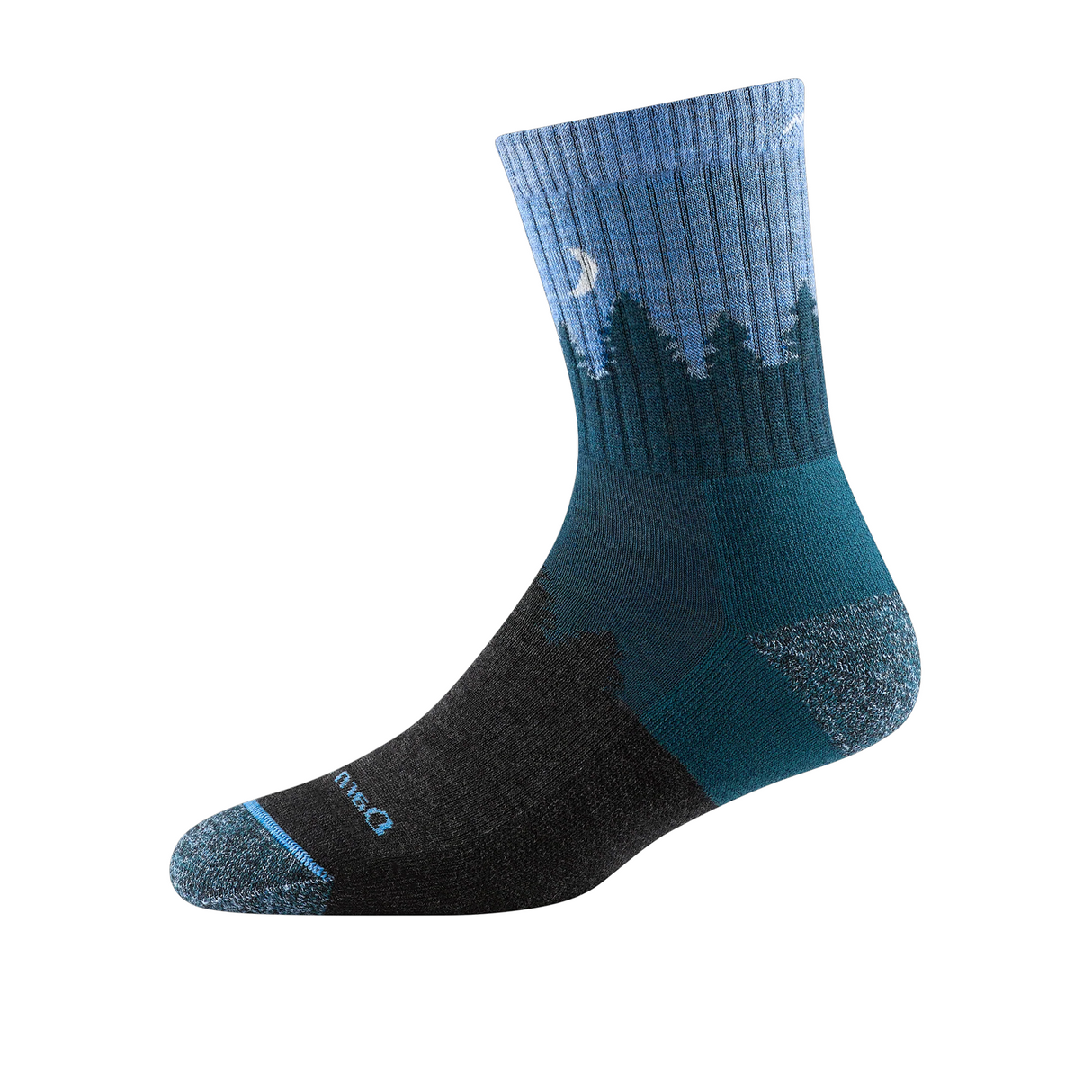 Darn Tough Treeline Midweight Micro Crew Sock with Cushion (Women) - Blue Accessories - Socks - Performance - The Heel Shoe Fitters