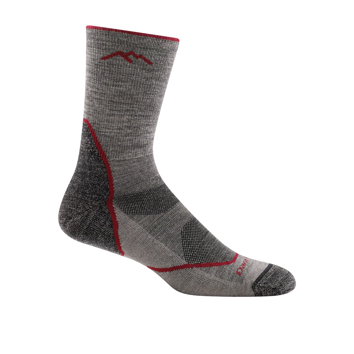 Darn Tough Light Hiker Lightweight Micro Crew Sock with Cushion (Men) - Taupe Accessories - Socks - Performance - The Heel Shoe Fitters