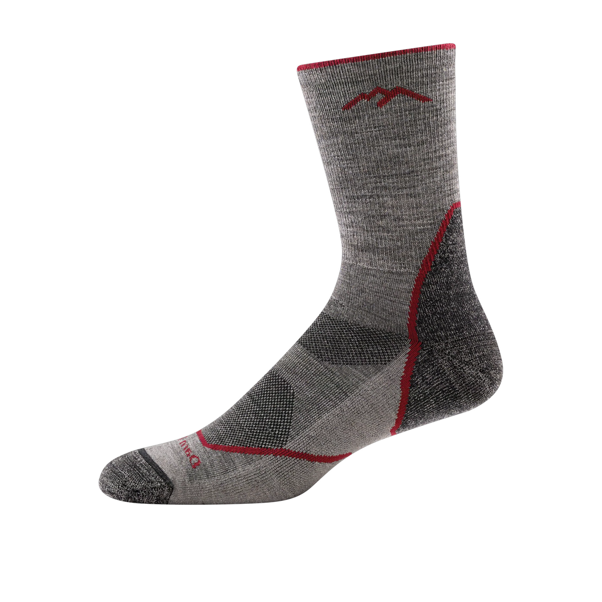 Darn Tough Light Hiker Lightweight Micro Crew Sock with Cushion (Men) - Taupe Accessories - Socks - Performance - The Heel Shoe Fitters