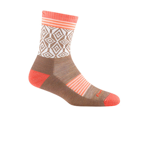Darn Tough Sobo Lightweight Micro Crew Sock with Cushion (Women) - Bark Accessories - Socks - Performance - The Heel Shoe Fitters