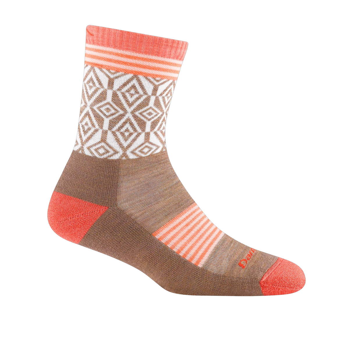 Darn Tough Sobo Lightweight Micro Crew Sock with Cushion (Women) - Bark Accessories - Socks - Performance - The Heel Shoe Fitters