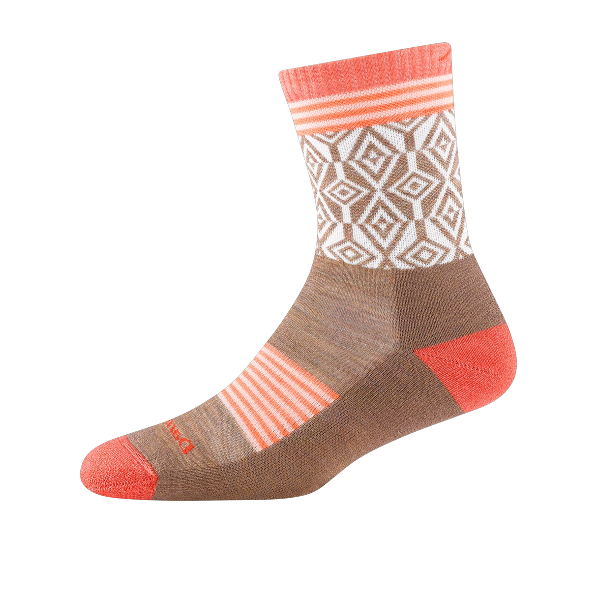 Darn Tough Sobo Lightweight Micro Crew Sock with Cushion (Women) - Bark Accessories - Socks - Performance - The Heel Shoe Fitters