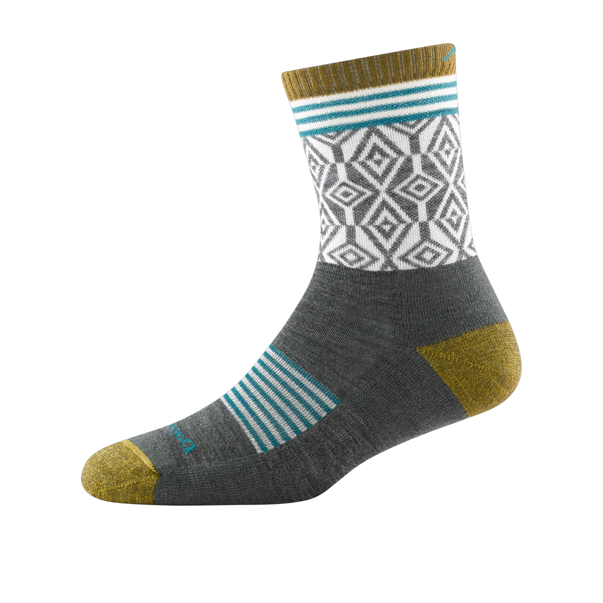 Darn Tough Sobo Lightweight Micro Crew Sock with Cushion (Women) - Gray Accessories - Socks - Performance - The Heel Shoe Fitters