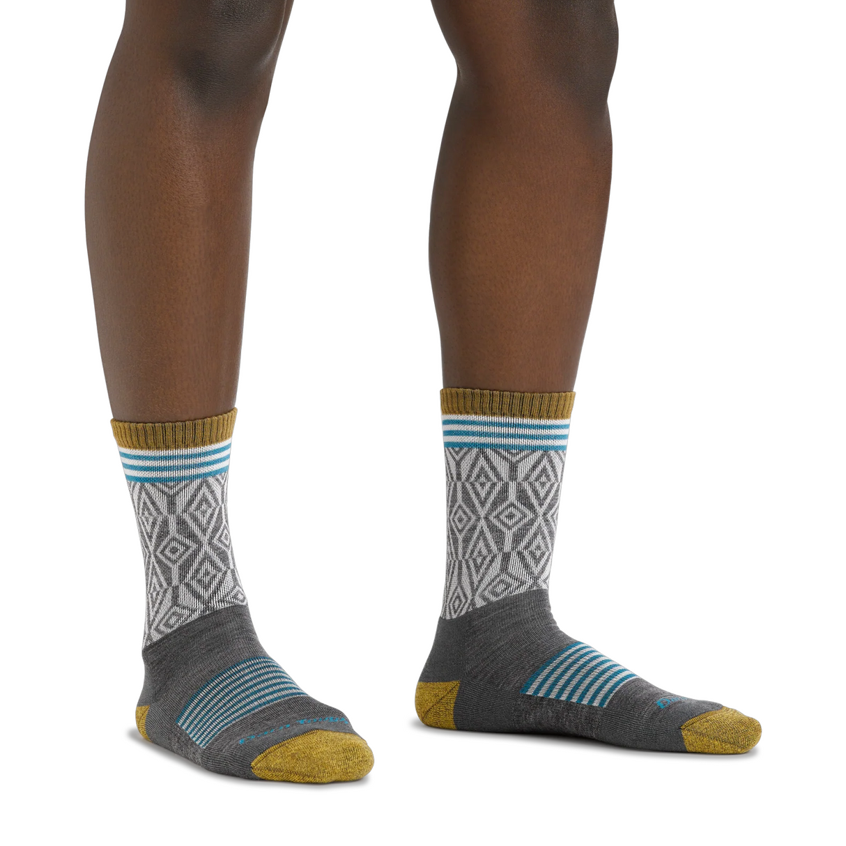 Darn Tough Sobo Lightweight Micro Crew Sock with Cushion (Women) - Gray Accessories - Socks - Performance - The Heel Shoe Fitters