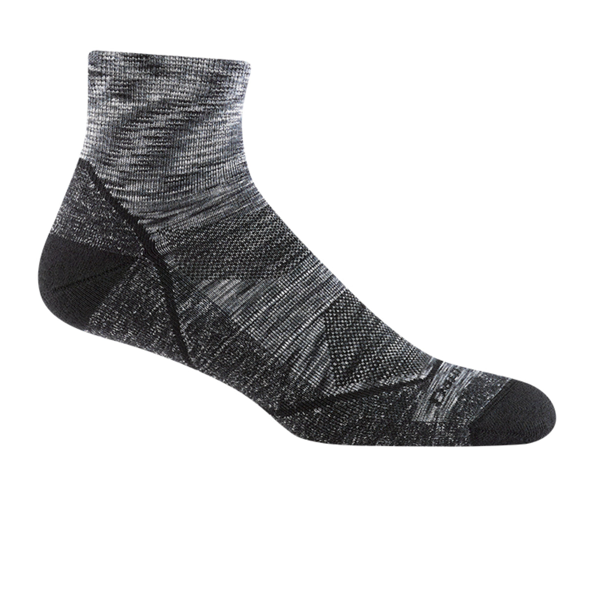 Darn Tough Light Hiker Lightweight Quarter Sock with Cushion (Men) - Space Gray Accessories - Socks - Performance - The Heel Shoe Fitters