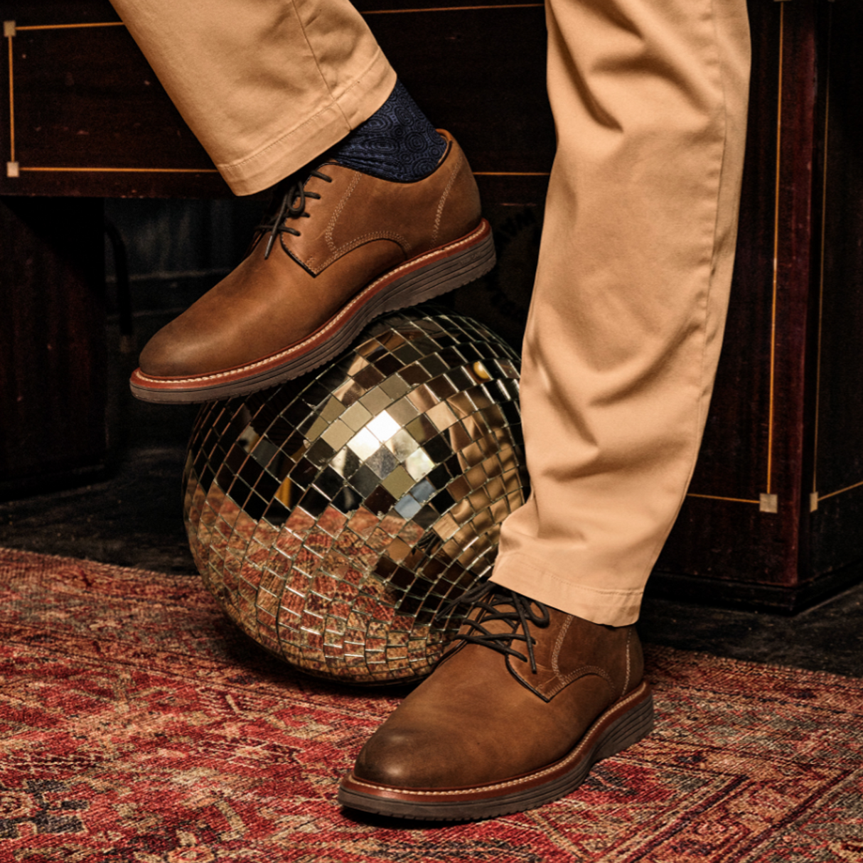 Johnston & Murphy Upton Plain Toe Oxford (Men) - Tan Oiled Full Grain Dress-Casual - Oxford - The Heel Shoe Fitters