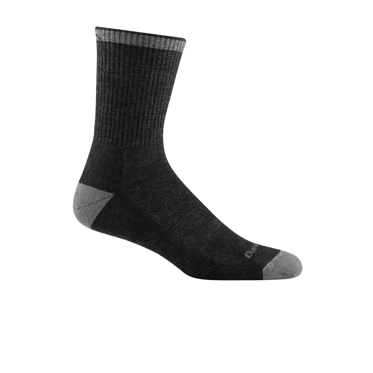 Darn Tough Fred Tuttle Midweight Micro Crew Sock with Cushion (Men) - Gravel Accessories - Socks - Performance - The Heel Shoe Fitters