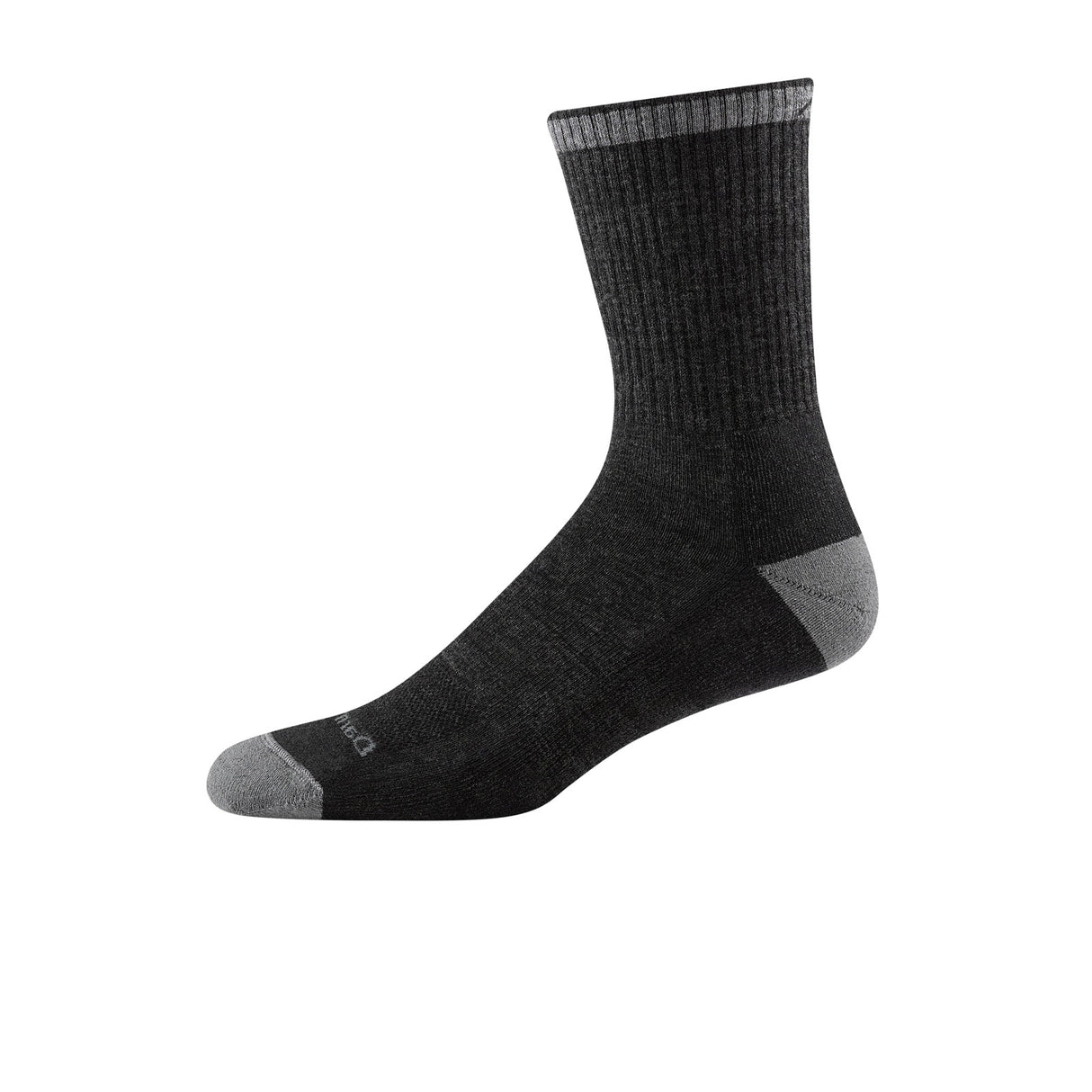 Darn Tough Fred Tuttle Midweight Micro Crew Sock with Cushion (Men) - Gravel Accessories - Socks - Performance - The Heel Shoe Fitters