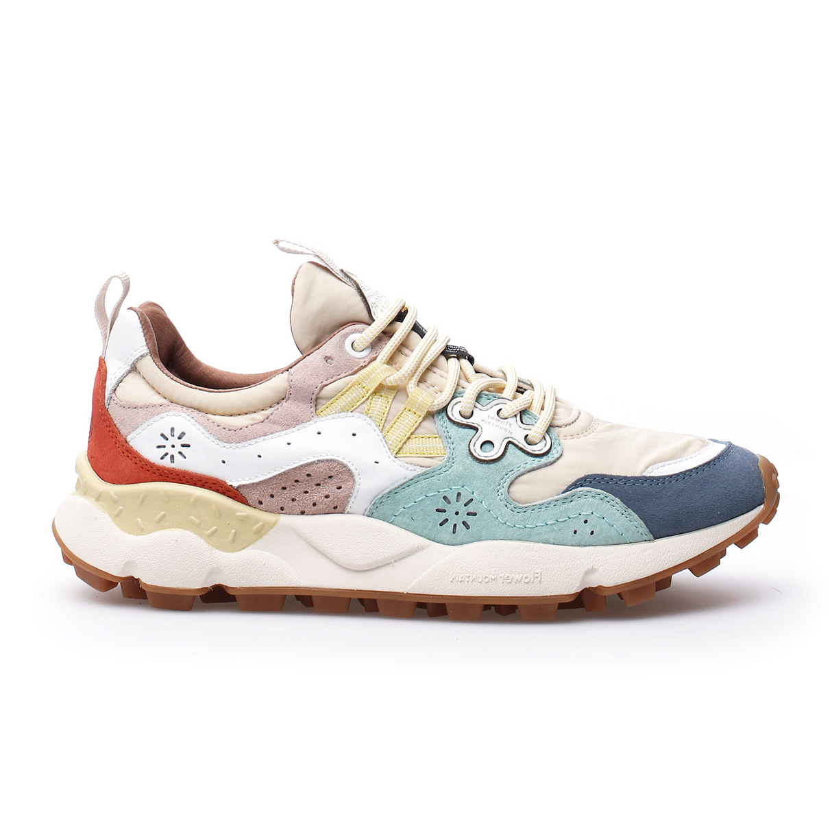 Flower Mountain Yamano 3 Sneaker (Women) - Light Blue/Beige Athletic - Casual - Lace Up - The Heel Shoe Fitters