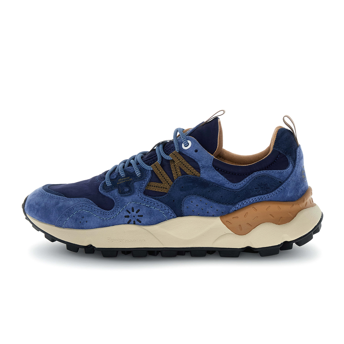 Flower Mountain Yamano 3 Sneaker (Men) - Navy/Blue/Brown