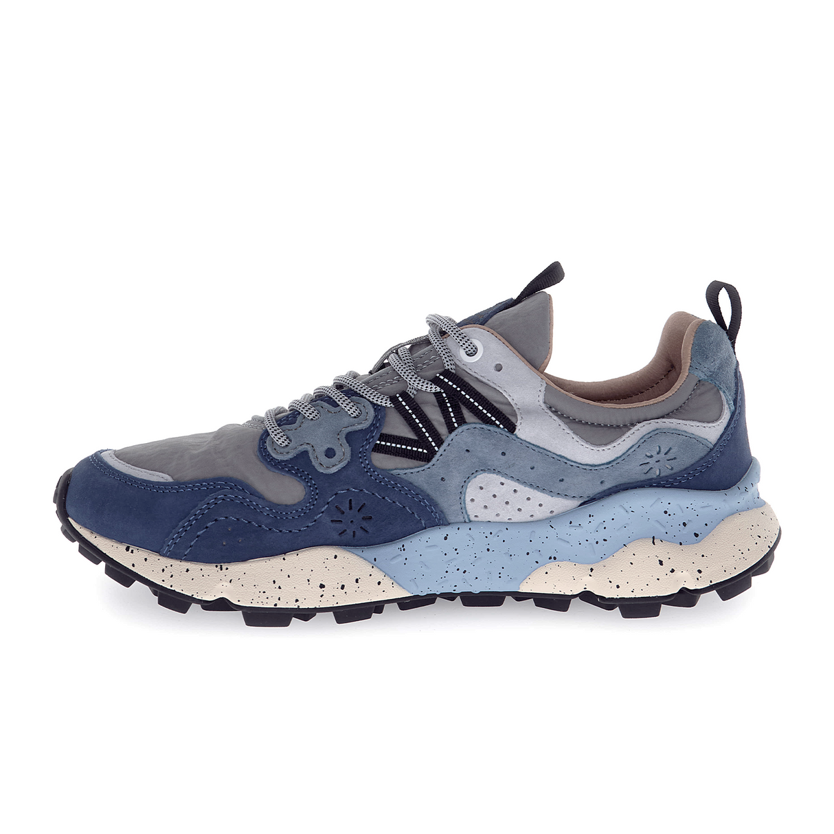 Flower Mountain Yamano 3 Sneaker (Men) - Light Blue/Deep Petrol/Stone Athletic - Casual - Lace Up - The Heel Shoe Fitters