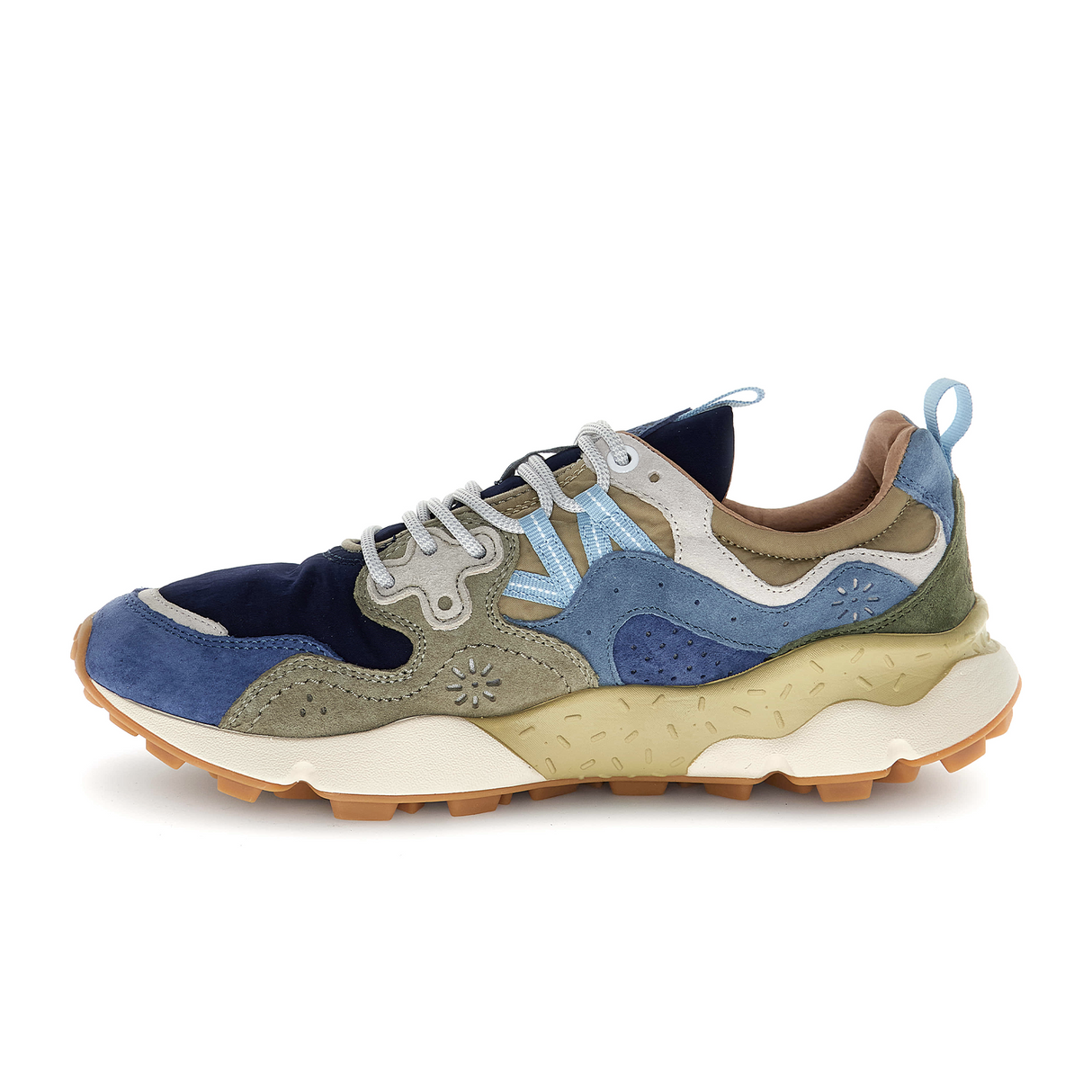 Flower Mountain Yamano 3 Sneaker (Men) - Navy/Blue/Kaki